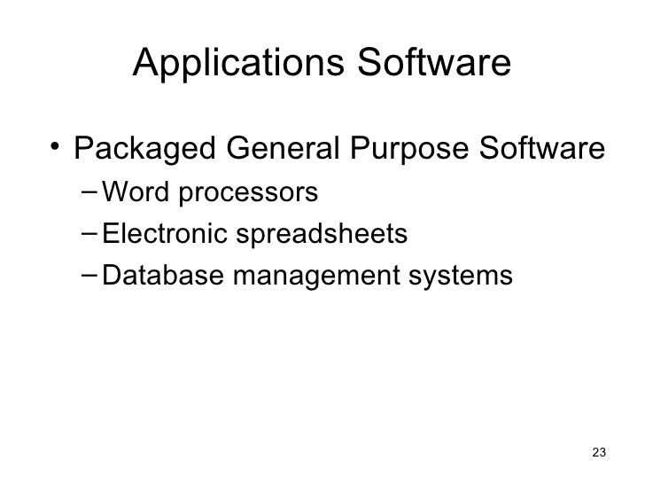 5 disadvantages of general purpose software